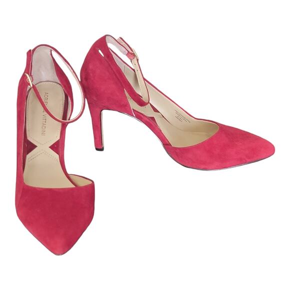 Adrienne Vittadini High Heels Pump Ankle Strap Pointed Toe Pink Women's US 7 - Picture 2 of 9